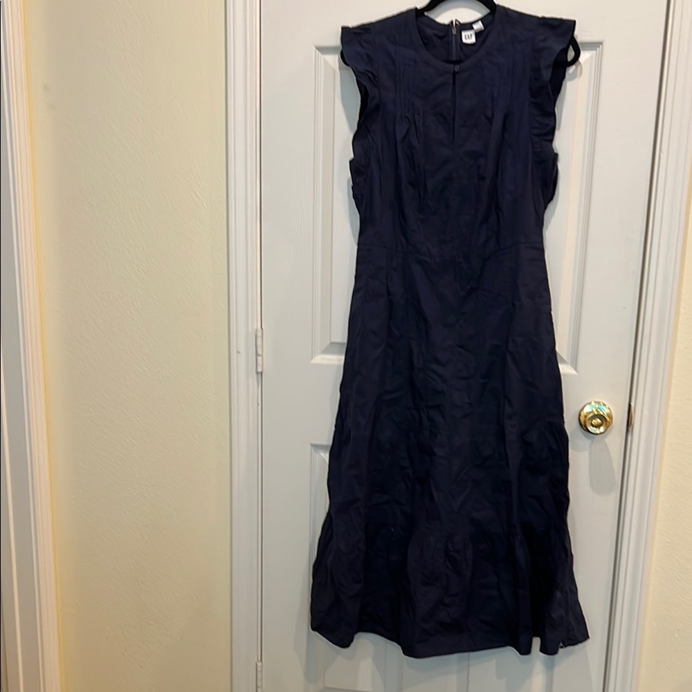 GAP Blue Ruffled long Dress